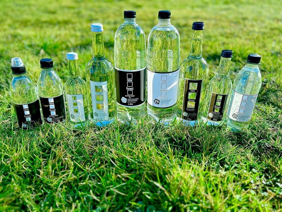 New Forest Spring water bottles variety
